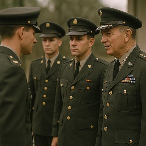 US Army 60 70s Class A Service Coat SETAF Italy Patch Vintage Military Jacket 40 - Picture 14 of 15